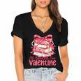 All Booked For Valentine Book Lovers Teacher Girl Women Kid Women's Jersey Short Sleeve Deep V-Neck Tshirt All Booked For Valentine Book Lovers Teacher Girl Women Kid Women's Jersey Short Sleeve Deep V-Neck Tshirt