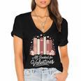 All Booked For Valentines Book Lovers Hearts Women's Jersey Short Sleeve Deep V-Neck Tshirt All Booked For Valentines Book Lovers Hearts Women's Jersey Short Sleeve Deep V-Neck Tshirt