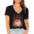 All Booked For Valentine's Book Lovers Romantic Readers Women's Jersey Short Sleeve Deep V-Neck Tshirt
