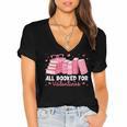 All Booked For Valentines Couple Bookworms Valentine’s Day Women's Jersey Short Sleeve Deep V-Neck Tshirt All Booked For Valentines Couple Bookworms Valentine’s Day Women's Jersey Short Sleeve Deep V-Neck Tshirt