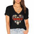 Books Heart Valentines Day Books Are My Love Language Women's Jersey Short Sleeve Deep V-Neck Tshirt Books Heart Valentines Day Books Are My Love Language Women's Jersey Short Sleeve Deep V-Neck Tshirt