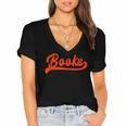 Books Reader Librarian Book Lover Bookworm Library Reading Women's Jersey Short Sleeve Deep V-Neck Tshirt