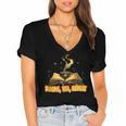 Books Tea Repeat Women's Jersey Short Sleeve Deep V-Neck Tshirt