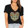 Bookshelf Heart Women's Jersey Short Sleeve Deep V-Neck Tshirt Bookshelf Heart Women's Jersey Short Sleeve Deep V-Neck Tshirt
