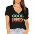 Bookworm Cool Kids Read Books Book Lover Reading Women's Jersey Short Sleeve Deep V-Neck Tshirt Bookworm Cool Kids Read Books Book Lover Reading Women's Jersey Short Sleeve Deep V-Neck Tshirt
