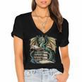 Bookworm Dragons Reading Book Dragons And Books Women's Jersey Short Sleeve Deep V-Neck Tshirt Bookworm Dragons Reading Book Dragons And Books Women's Jersey Short Sleeve Deep V-Neck Tshirt