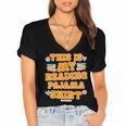 Bookworm This Is My Reading Pajama Book And Pajama Women's Jersey Short Sleeve Deep V-Neck Tshirt