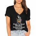 Born To Read Books Forced To Read Emails Book Lover Bookworm Women's Jersey Short Sleeve Deep V-Neck Tshirt Born To Read Books Forced To Read Emails Book Lover Bookworm Women's Jersey Short Sleeve Deep V-Neck Tshirt