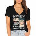 Born To Read Forced To Work Bookish Book Addict Book Lover Women's Jersey Short Sleeve Deep V-Neck Tshirt Born To Read Forced To Work Bookish Book Addict Book Lover Women's Jersey Short Sleeve Deep V-Neck Tshirt