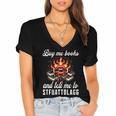 Buy Me Books And Tell Me To STFUATTDLAGG Booktok Women's Jersey Short Sleeve Deep V-Neck Tshirt