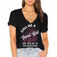 Call Me A Good Girl Take Me To The Bookstore Spicy Books Women's Jersey Short Sleeve Deep V-Neck Tshirt Call Me A Good Girl Take Me To The Bookstore Spicy Books Women's Jersey Short Sleeve Deep V-Neck Tshirt