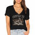 Chapter 30th Birthday Bookworm 30 Years Old For Book Lovers Women's Jersey Short Sleeve Deep V-Neck Tshirt