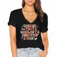 CHASING THAT SCHOLASTIC BOOK FAIR HIGH Women's Jersey Short Sleeve Deep V-Neck Tshirt