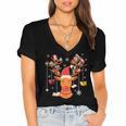 Christmas Librarian Reindeer Xmas Book Teachers Love Reading Women's Jersey Short Sleeve Deep V-Neck Tshirt Christmas Librarian Reindeer Xmas Book Teachers Love Reading Women's Jersey Short Sleeve Deep V-Neck Tshirt