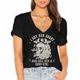 Cute I Buy Her Books And Call Her A Good Girl Book Lover Women's Jersey Short Sleeve Deep V-Neck Tshirt
