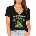 Dad Of Caterpillar Birthday Reading Books Lovers Women's Jersey Short Sleeve Deep V-Neck Tshirt Dad Of Caterpillar Birthday Reading Books Lovers Women's Jersey Short Sleeve Deep V-Neck Tshirt