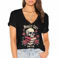 Dark Romance Romantasy Smutty Book Lover Morally Grey Merch Women's Jersey Short Sleeve Deep V-Neck Tshirt Dark Romance Romantasy Smutty Book Lover Morally Grey Merch Women's Jersey Short Sleeve Deep V-Neck Tshirt