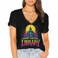 Death Gothic Support Your Local Library Lovers Book Women's Jersey Short Sleeve Deep V-Neck Tshirt Death Gothic Support Your Local Library Lovers Book Women's Jersey Short Sleeve Deep V-Neck Tshirt