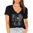 Dibs On The Villain Spicy Books Women Smutty Merch Romantasy Women's Jersey Short Sleeve Deep V-Neck Tshirt