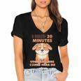 Dog Introvert I Need 20 Minutes Where No One Comes Women's Jersey Short Sleeve Deep V-Neck Tshirt Dog Introvert I Need 20 Minutes Where No One Comes Women's Jersey Short Sleeve Deep V-Neck Tshirt