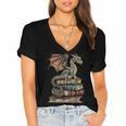 Dragon Fantasy Book Lover Book Nerd Women's Jersey Short Sleeve Deep V-Neck Tshirt Dragon Fantasy Book Lover Book Nerd Women's Jersey Short Sleeve Deep V-Neck Tshirt