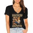 In My Dream World Books Are Free Chocolate Is Healthy Women's Jersey Short Sleeve Deep V-Neck Tshirt