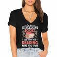 In My Dream World Books Are Free And Reading Make You Women's Jersey Short Sleeve Deep V-Neck Tshirt In My Dream World Books Are Free And Reading Make You Women's Jersey Short Sleeve Deep V-Neck Tshirt