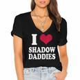 Fantasy Romantasy Book Lover I Love Heart Shadow Daddies Women's Jersey Short Sleeve Deep V-Neck Tshirt Fantasy Romantasy Book Lover I Love Heart Shadow Daddies Women's Jersey Short Sleeve Deep V-Neck Tshirt