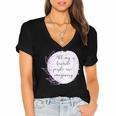 All My Favorite People Are Imaginary Book Lover Idea Women's Jersey Short Sleeve Deep V-Neck Tshirt