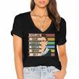 Feminist Ruth Bader Ginsburg RBG Quote Girl With Book Women Women's Jersey Short Sleeve Deep V-Neck Tshirt Feminist Ruth Bader Ginsburg RBG Quote Girl With Book Women Women's Jersey Short Sleeve Deep V-Neck Tshirt