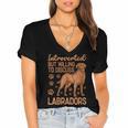Fox Red Labrador Retriever Introvert Foxred Lab Women's Jersey Short Sleeve Deep V-Neck Tshirt Fox Red Labrador Retriever Introvert Foxred Lab Women's Jersey Short Sleeve Deep V-Neck Tshirt