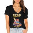 Fully Booked But I Am Ok Book Lover Reading Author Women's Jersey Short Sleeve Deep V-Neck Tshirt Fully Booked But I Am Ok Book Lover Reading Author Women's Jersey Short Sleeve Deep V-Neck Tshirt