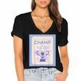 Fun Cute Introvert Cat Character Trophy For Men Women Women's Jersey Short Sleeve Deep V-Neck Tshirt Fun Cute Introvert Cat Character Trophy For Men Women Women's Jersey Short Sleeve Deep V-Neck Tshirt