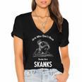 Girls Who Don't Read Book Are Skanks Design Women's Jersey Short Sleeve Deep V-Neck Tshirt
