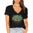 Go To a Library In Book Louisiana Pun LA Joke Baton Rouge Women's Jersey Short Sleeve Deep V-Neck Tshirt