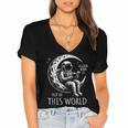 A Good Book Is Out Of This World Kids Reading Imagination Women's Jersey Short Sleeve Deep V-Neck Tshirt