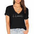 Heartbeat Book Reader Reading Lover Women's Jersey Short Sleeve Deep V-Neck Tshirt Heartbeat Book Reader Reading Lover Women's Jersey Short Sleeve Deep V-Neck Tshirt