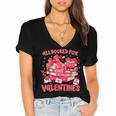 HUGvyn All Booked For Valentines Teacher Book Reading Heart Women's Jersey Short Sleeve Deep V-Neck Tshirt HUGvyn All Booked For Valentines Teacher Book Reading Heart Women's Jersey Short Sleeve Deep V-Neck Tshirt