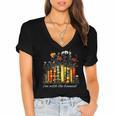 I'm With The Banned Banned Books Colorful Literary Fr Women's Jersey Short Sleeve Deep V-Neck Tshirt I'm With The Banned Banned Books Colorful Literary Fr Women's Jersey Short Sleeve Deep V-Neck Tshirt