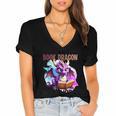 I'm A Book Dragon Not A Worm Women's Jersey Short Sleeve Deep V-Neck Tshirt