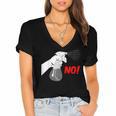 Introvert People Spray Women's Jersey Short Sleeve Deep V-Neck Tshirt