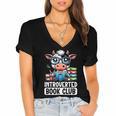 Introverted Book Club Reading Lover Cow Women's Jersey Short Sleeve Deep V-Neck Tshirt Introverted Book Club Reading Lover Cow Women's Jersey Short Sleeve Deep V-Neck Tshirt