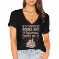 If It Involves Books & Pajamas Count Me In Cute Pajama Night Women's Jersey Short Sleeve Deep V-Neck Tshirt If It Involves Books & Pajamas Count Me In Cute Pajama Night Women's Jersey Short Sleeve Deep V-Neck Tshirt