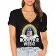 It's Book Fair Week Librarian Library Literacy Reading Women's Jersey Short Sleeve Deep V-Neck Tshirt It's Book Fair Week Librarian Library Literacy Reading Women's Jersey Short Sleeve Deep V-Neck Tshirt