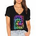 Its A Good Day To Read Book Kids Boys Girls Reading Graphic Women's Jersey Short Sleeve Deep V-Neck Tshirt Its A Good Day To Read Book Kids Boys Girls Reading Graphic Women's Jersey Short Sleeve Deep V-Neck Tshirt