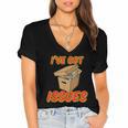 I'Ve Got Issues Comic Collector Comic Books Hobby Women's Jersey Short Sleeve Deep V-Neck Tshirt I'Ve Got Issues Comic Collector Comic Books Hobby Women's Jersey Short Sleeve Deep V-Neck Tshirt