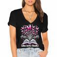 Just a Girl Who Loves Books Reading Book Butterfly Bookworm Women's Jersey Short Sleeve Deep V-Neck Tshirt Just a Girl Who Loves Books Reading Book Butterfly Bookworm Women's Jersey Short Sleeve Deep V-Neck Tshirt