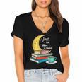 Just One More Chapter Love Book Reading Women's Jersey Short Sleeve Deep V-Neck Tshirt Just One More Chapter Love Book Reading Women's Jersey Short Sleeve Deep V-Neck Tshirt