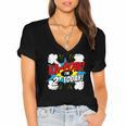 Kids Ka-Pow 2 Years Old Kids 2nd Birthday Comic Book Super Hero Women's Jersey Short Sleeve Deep V-Neck Tshirt Kids Ka-Pow 2 Years Old Kids 2nd Birthday Comic Book Super Hero Women's Jersey Short Sleeve Deep V-Neck Tshirt
