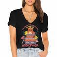 Literature Abibliophobia Book Reader Women's Jersey Short Sleeve Deep V-Neck Tshirt